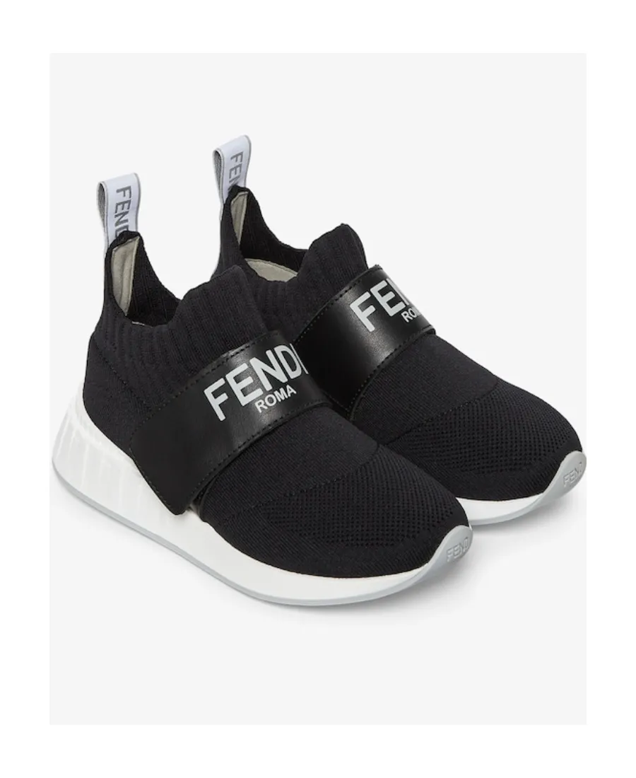 Black Mesh Junior Sneakers