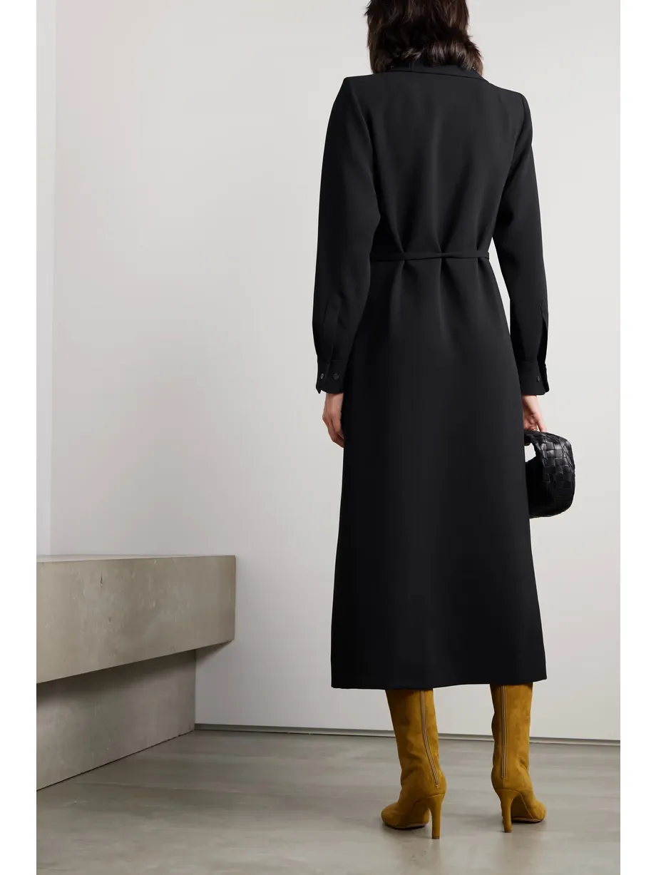 Lace-Up Long-Sleeved Dress