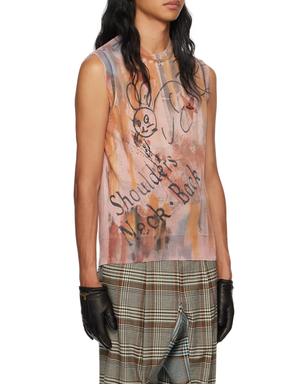 Graphic-Print Cotton Tank Top