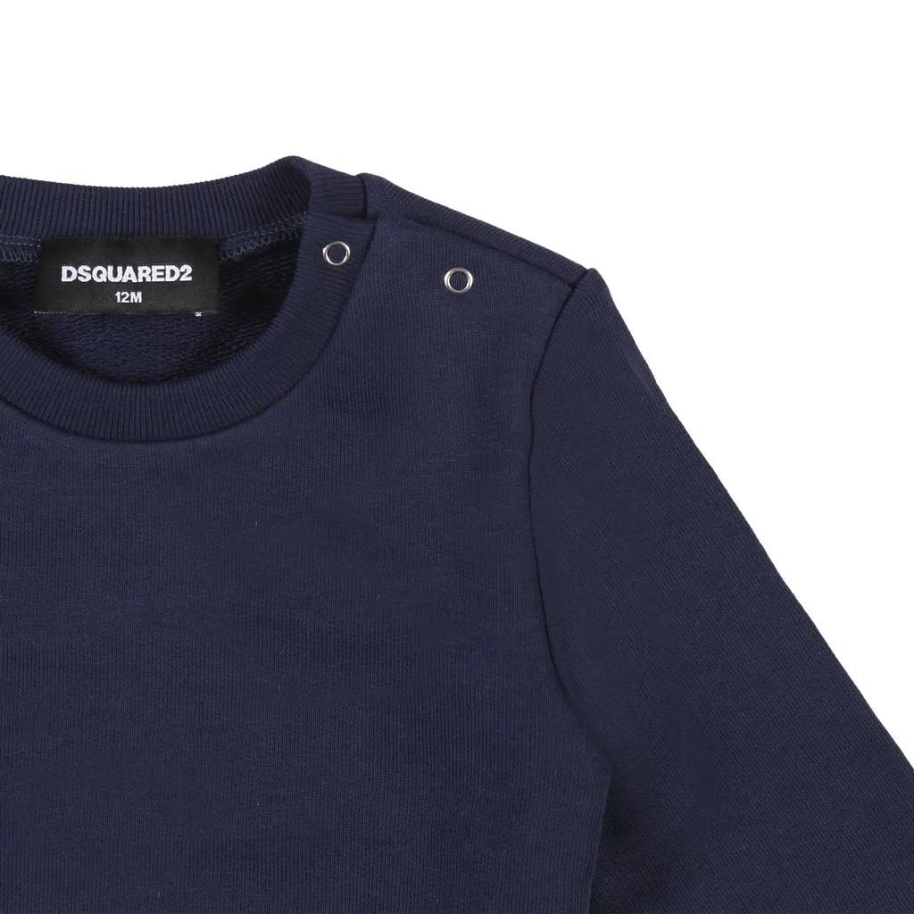 Dsquared2 Kids Logo Printed Crewneck Sweatshirt