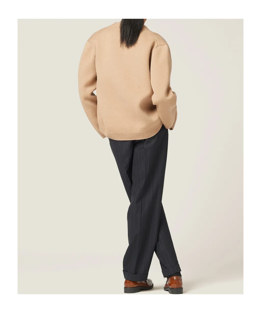 Wool And Nylon Knit Cardigan