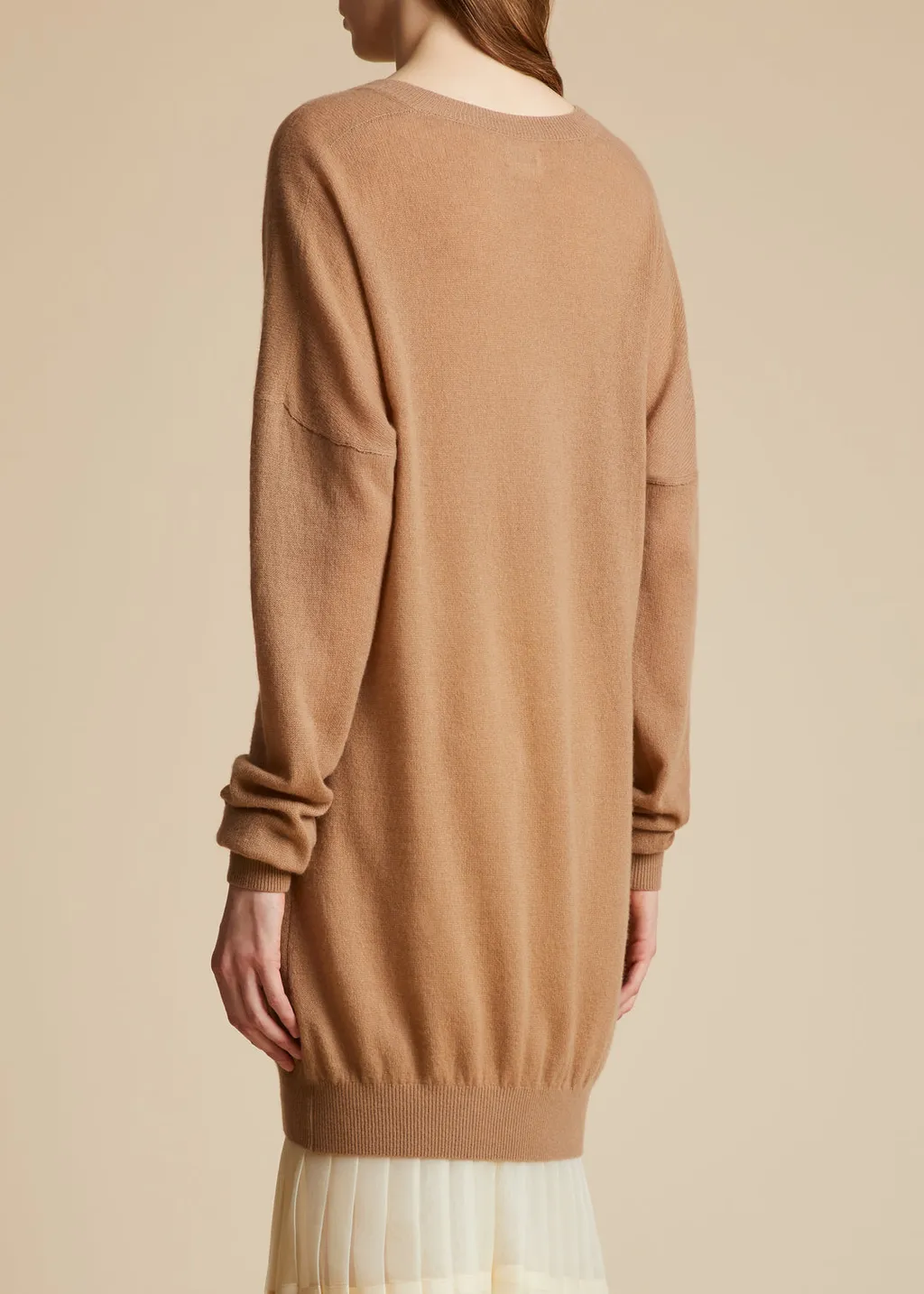 Khaite The Marano V-Neck Knitted Dress
