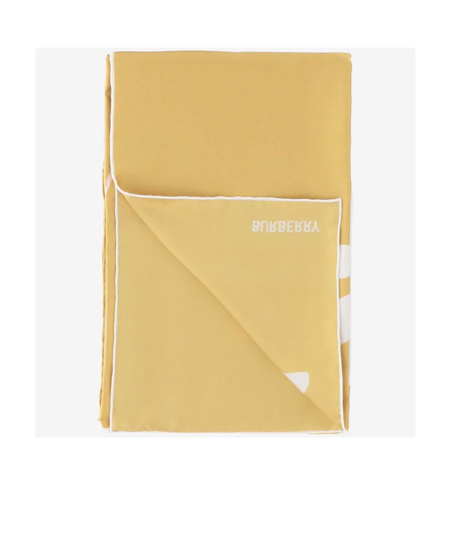 Burberry Logo Printed Square Scarf