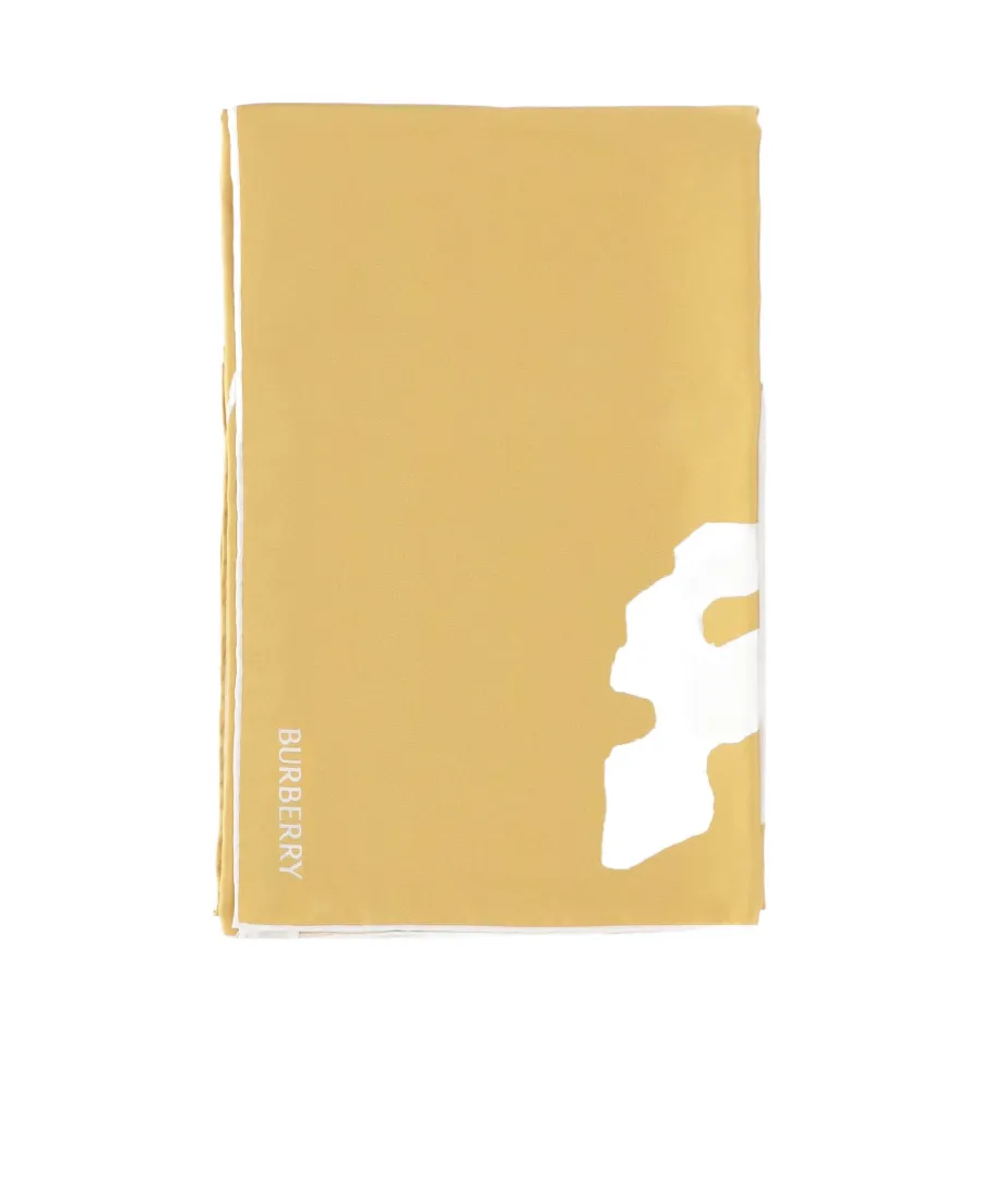 Burberry Logo Printed Square Scarf