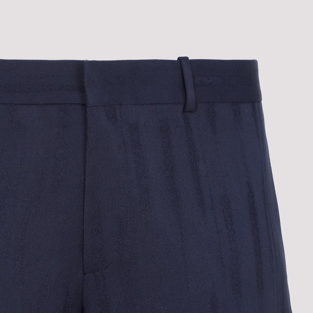 Off-White Mid-Rise Straight Leg Trousers