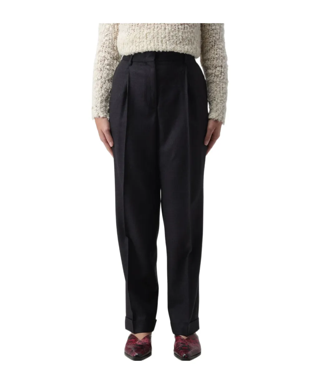 Belt-Loop Casual Pants