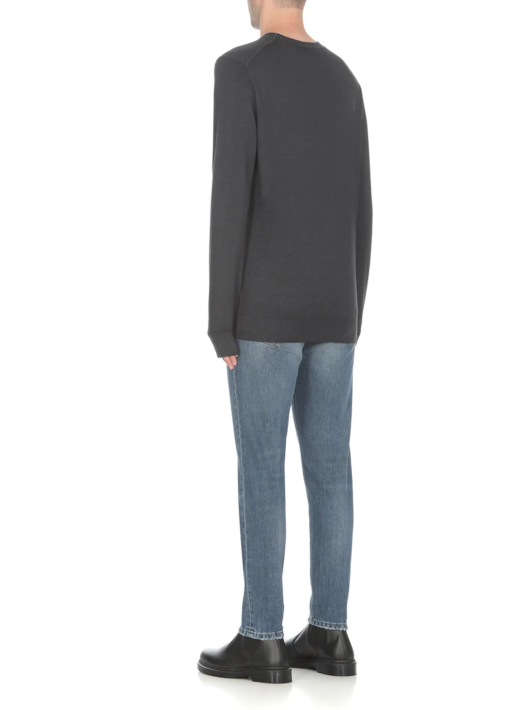 Logo-Tag Crew Neck Jumper