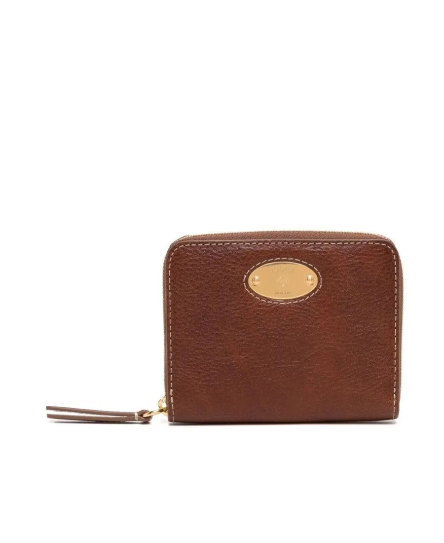 Mulberry Logo Plaque Zip-Around Wallet