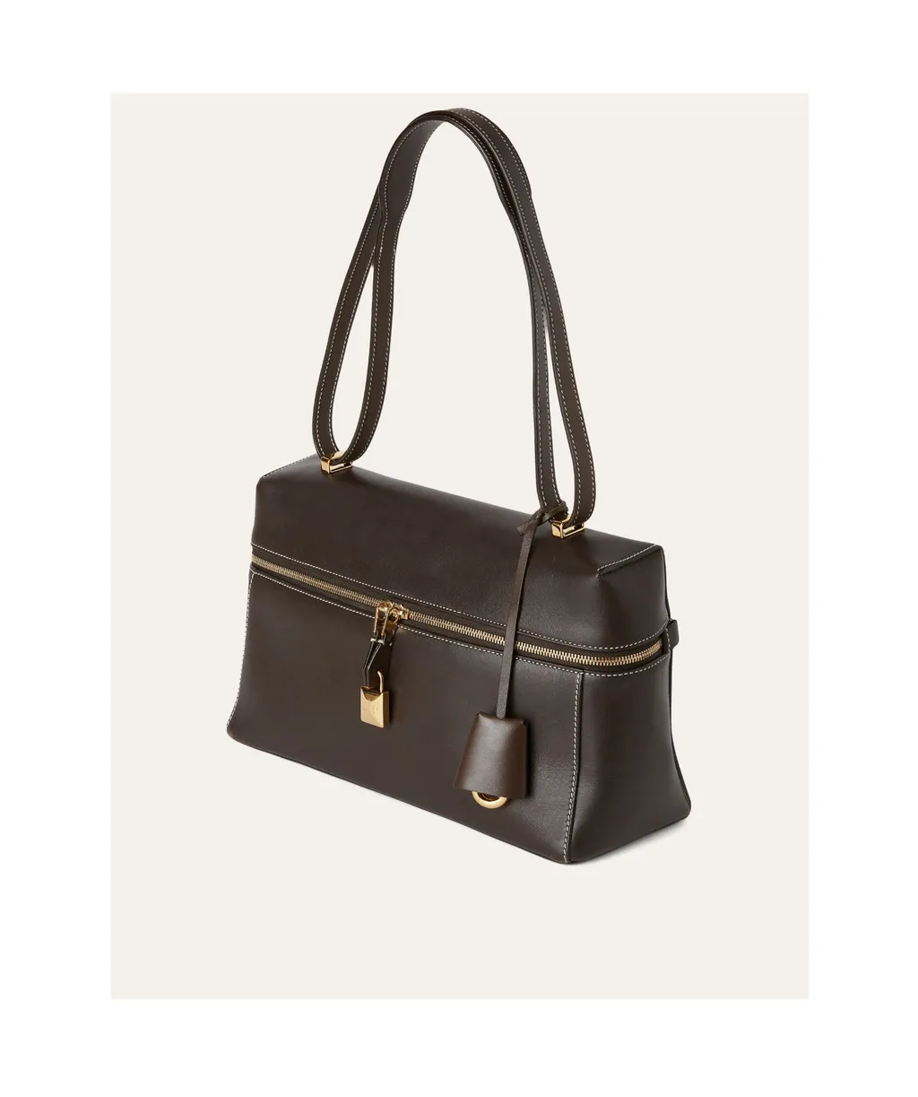 Zip-Open Shoulder Bag