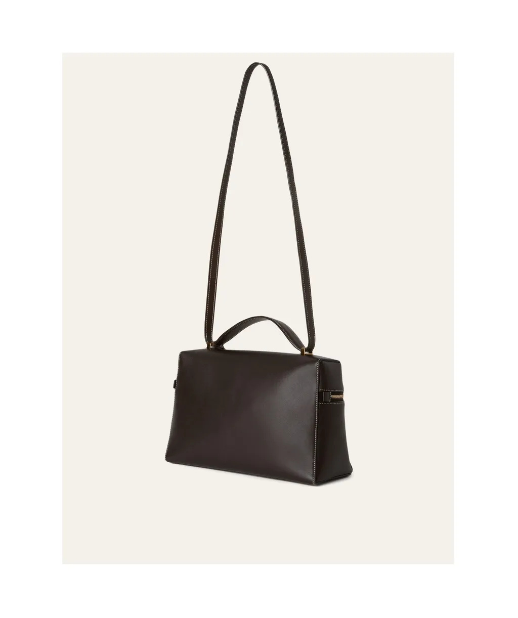 Zip-Open Shoulder Bag