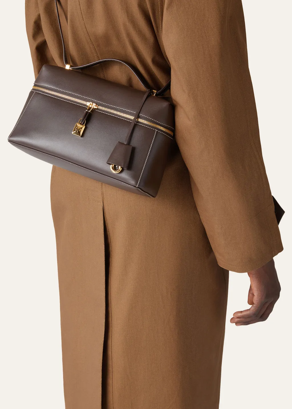 Zip-Open Shoulder Bag