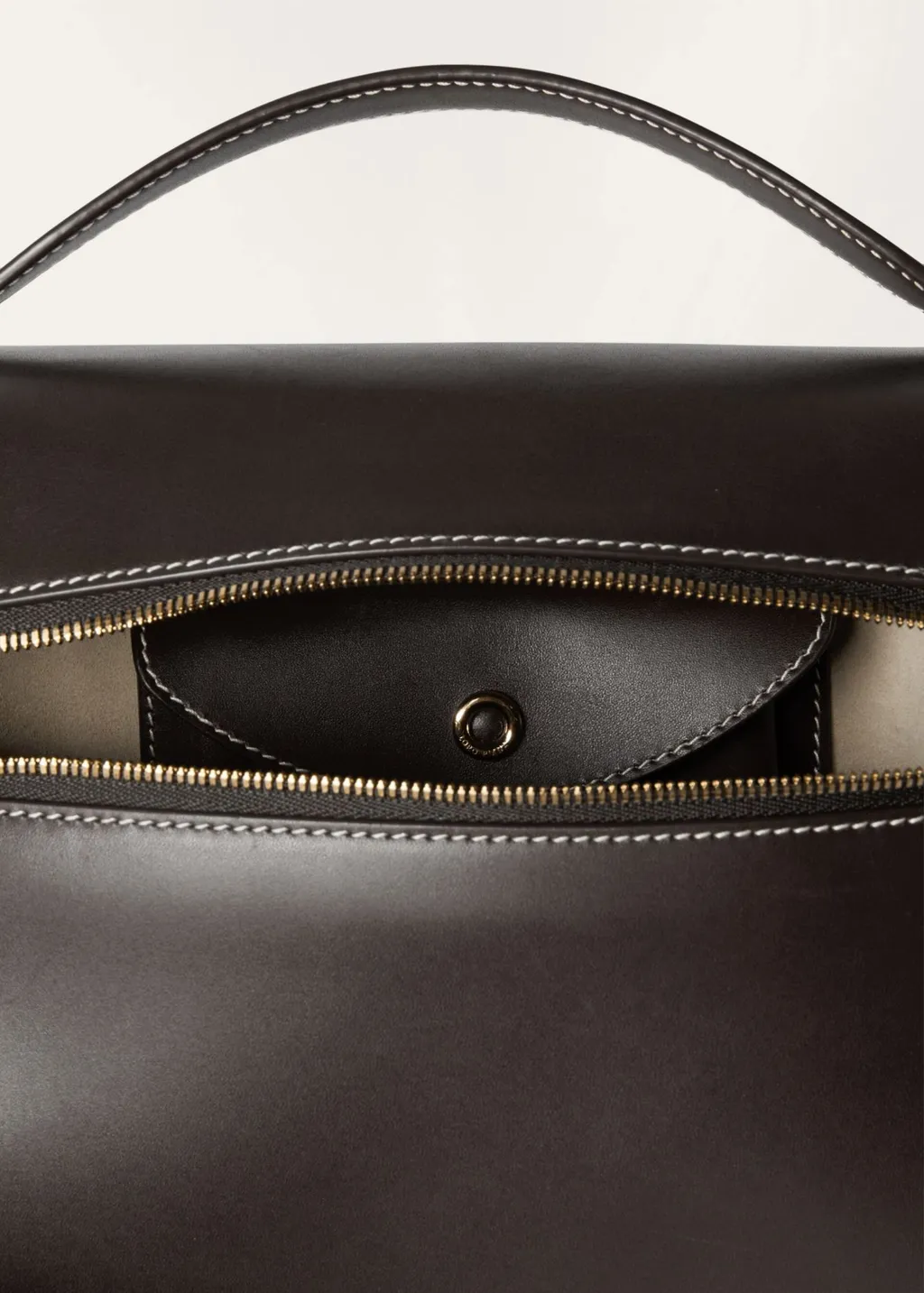 Zip-Open Shoulder Bag