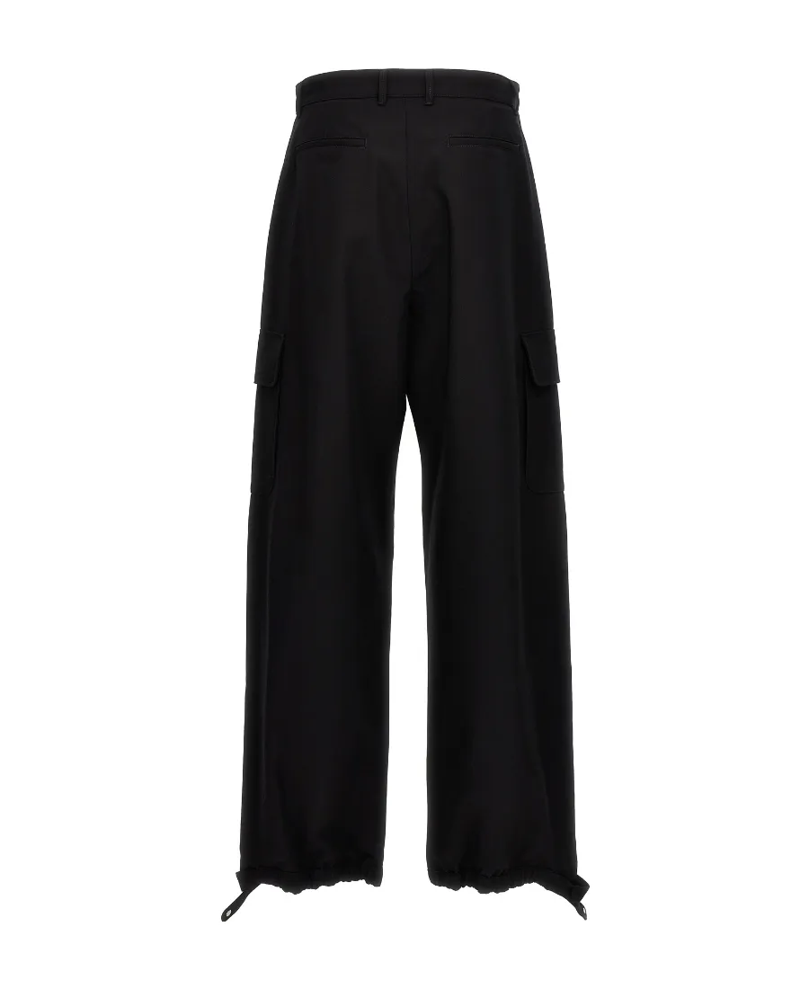 Off-White High Waist Straight Leg Pants