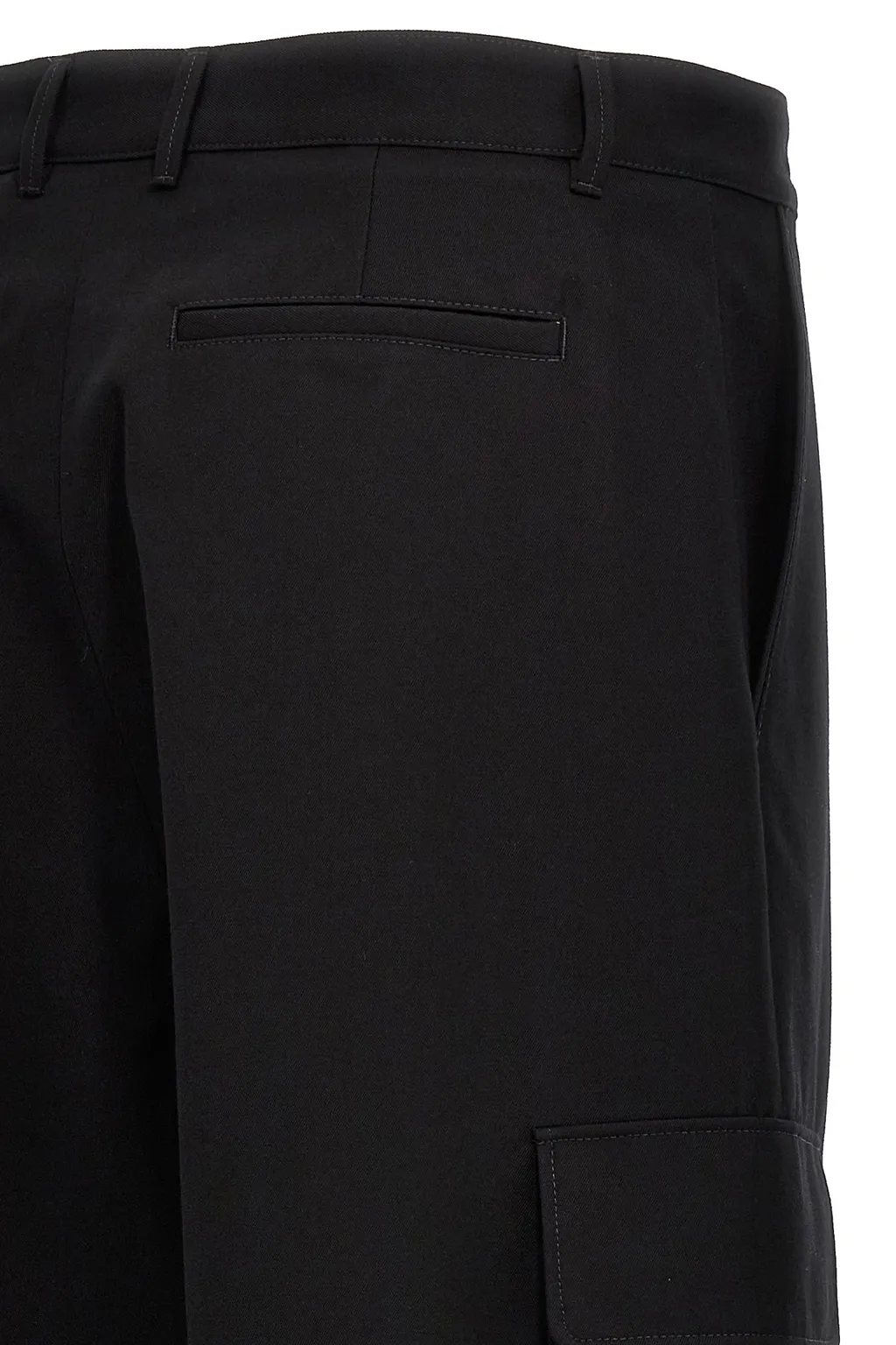 Off-White High Waist Straight Leg Pants