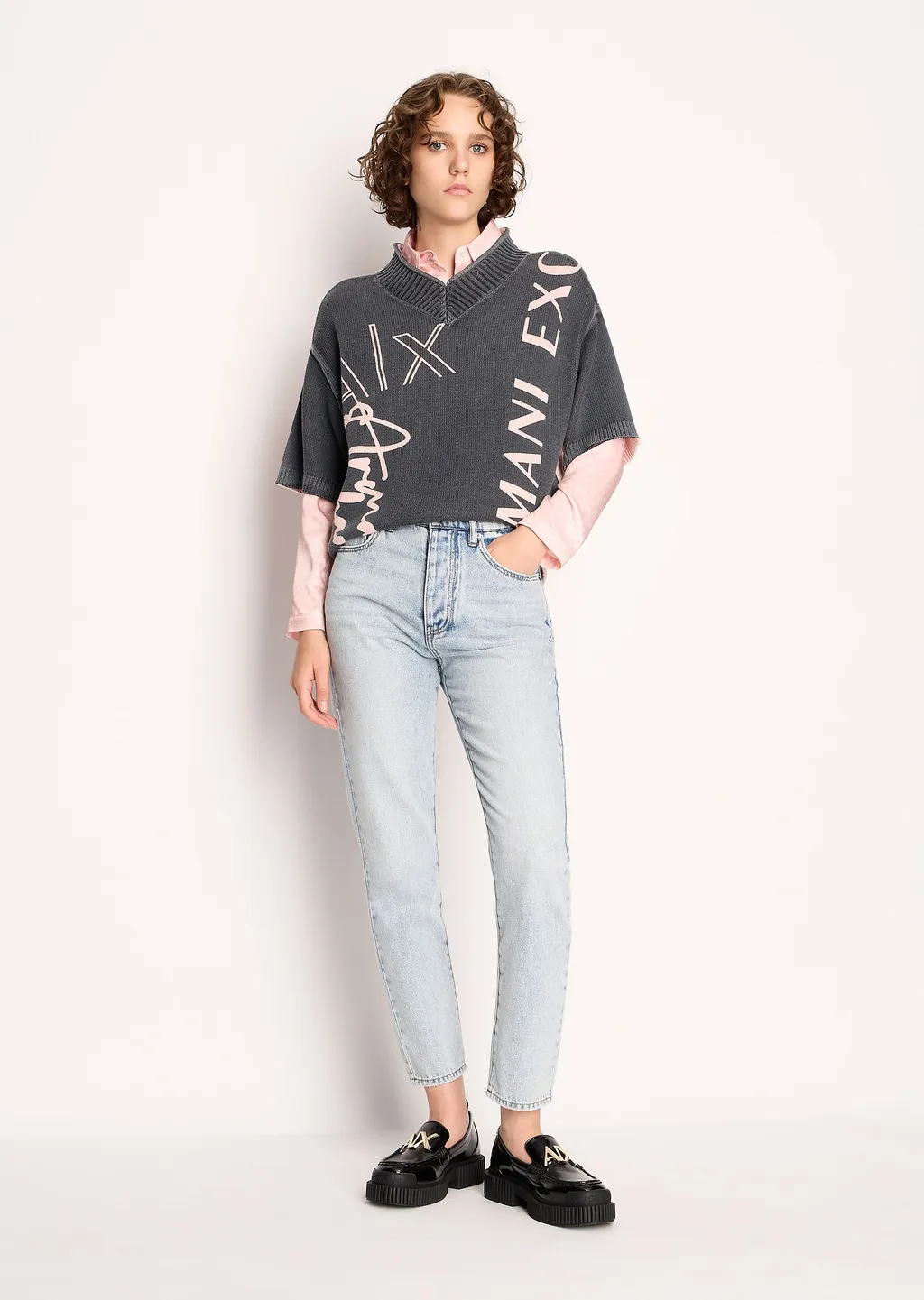 Belt Loop Denim Trousers
