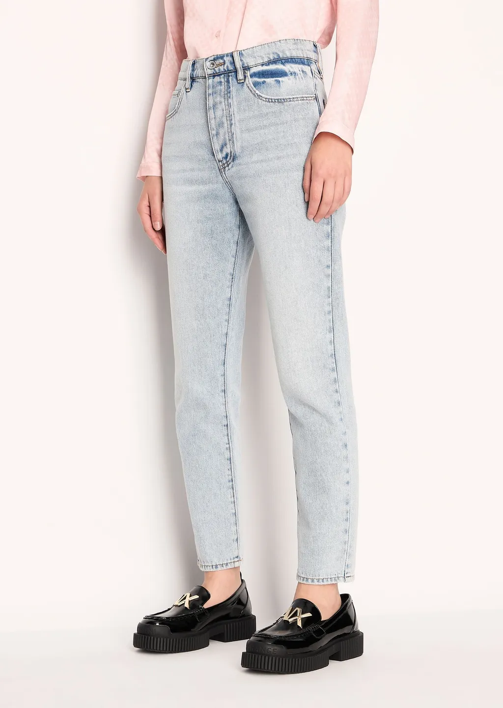 Belt Loop Denim Trousers