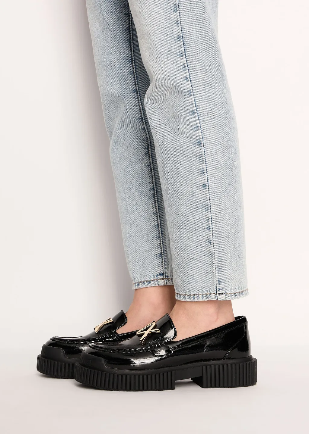 Belt Loop Denim Trousers