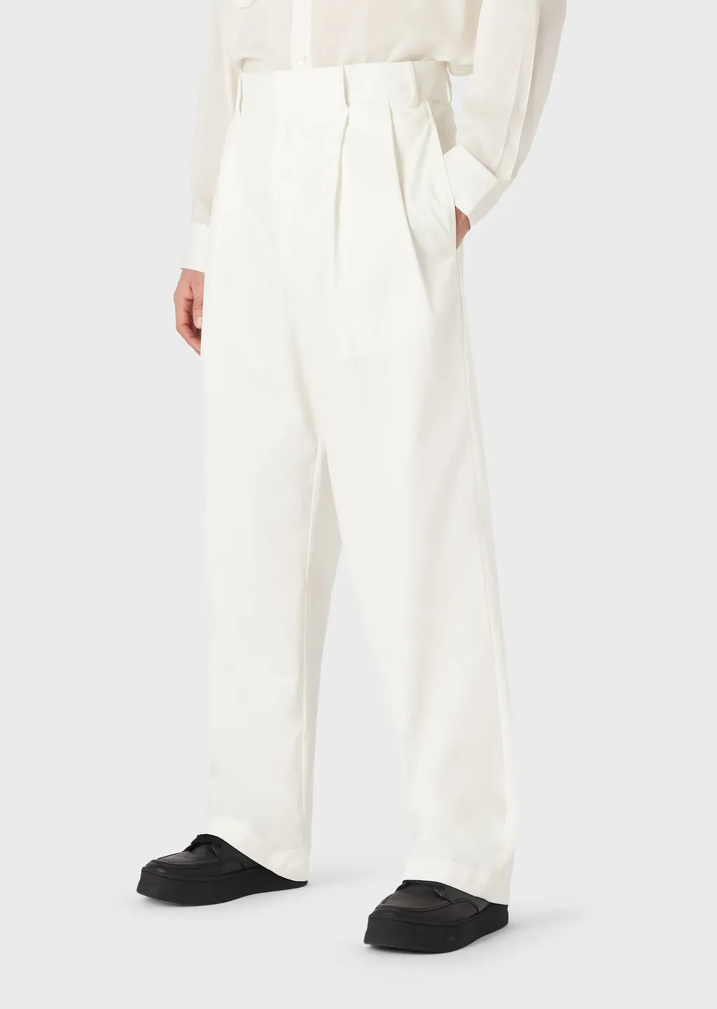 Logo Zipper Casual Pants