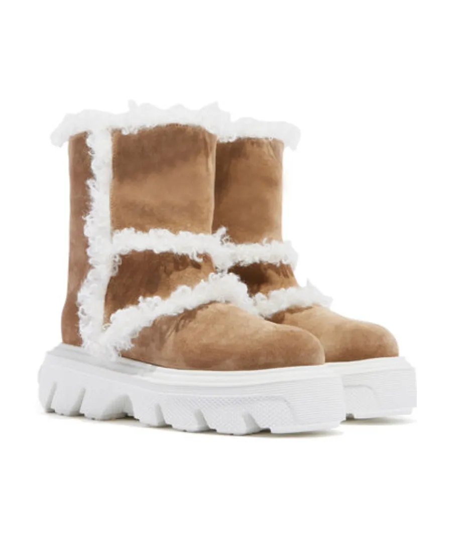 Casadei Dolomiti Marica Faux-Fur Detailed Boots