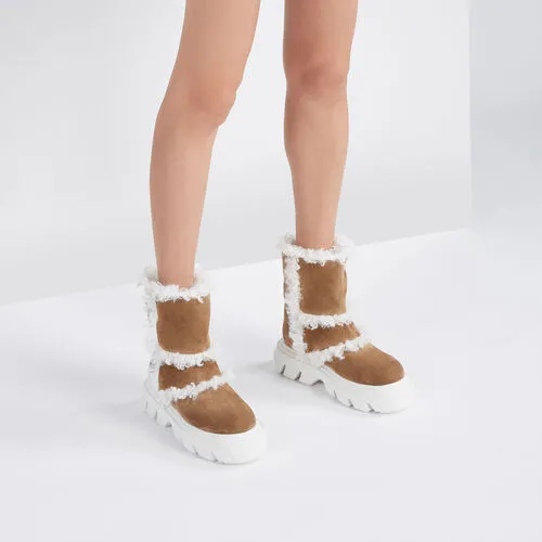 Casadei Dolomiti Marica Faux-Fur Detailed Boots