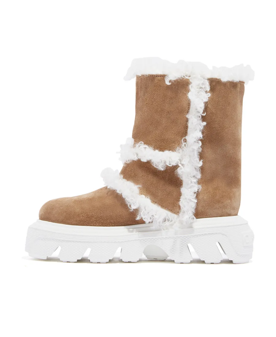 Casadei Dolomiti Marica Faux-Fur Detailed Boots