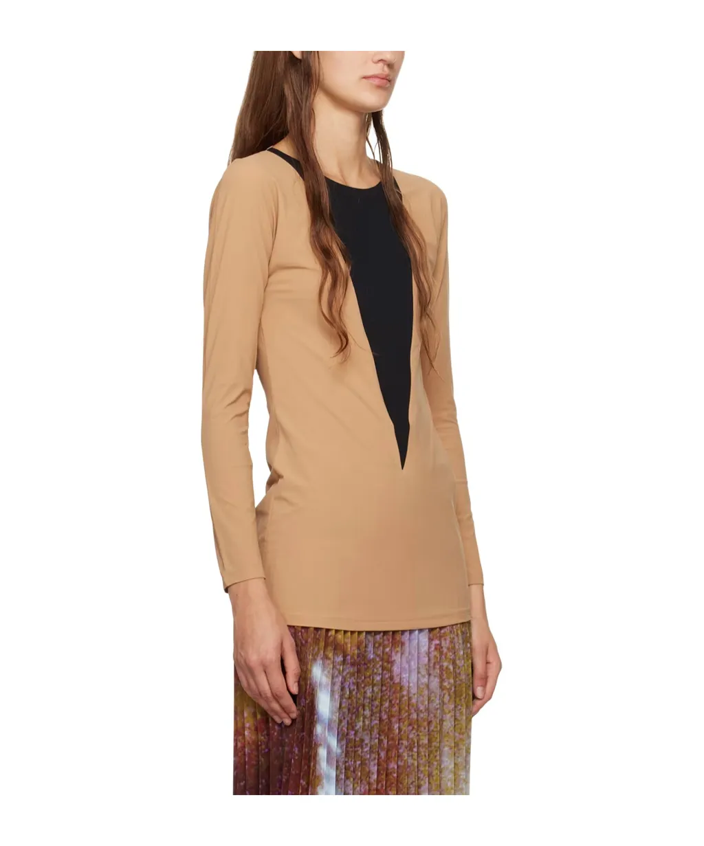 Triangle-Shape Long-Sleeve T-Shirt