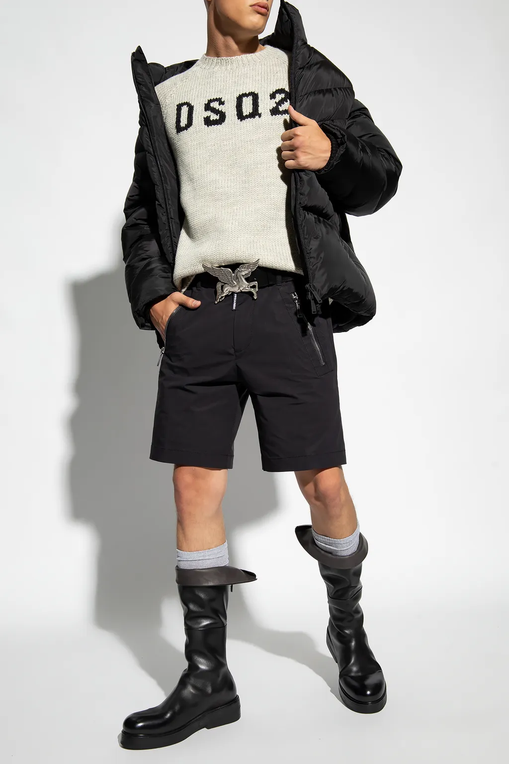 Dsquared2 Icon-Printed Knee-Length Shorts