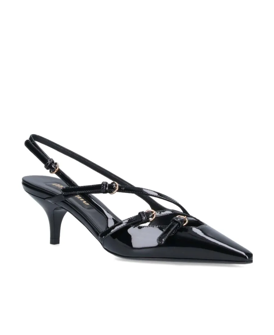 Miu Miu Pointed Toe Slingback Pumps