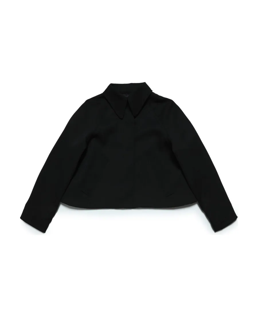 Mm6 Maison Margiela Kids Logo Embroidered Jacket