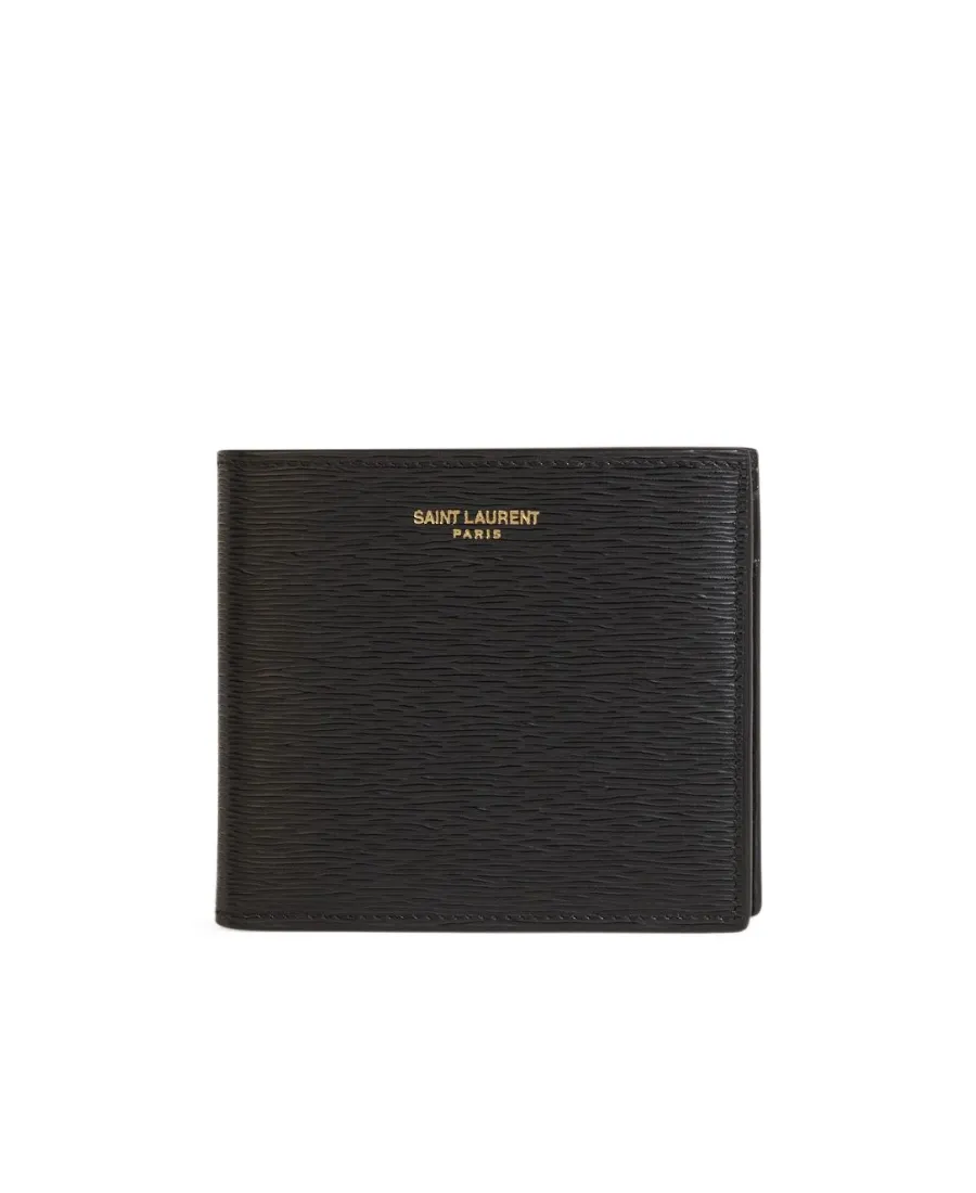 Saint Laurent Logo Engraved Bifold Wallet