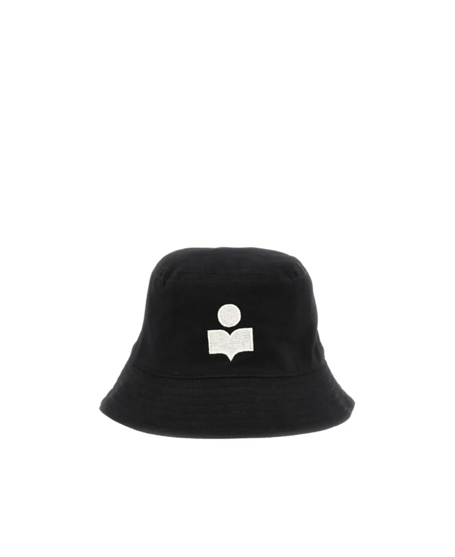 Isabel Marant Logo Embroidered Narrow Brim Bucket Hat
