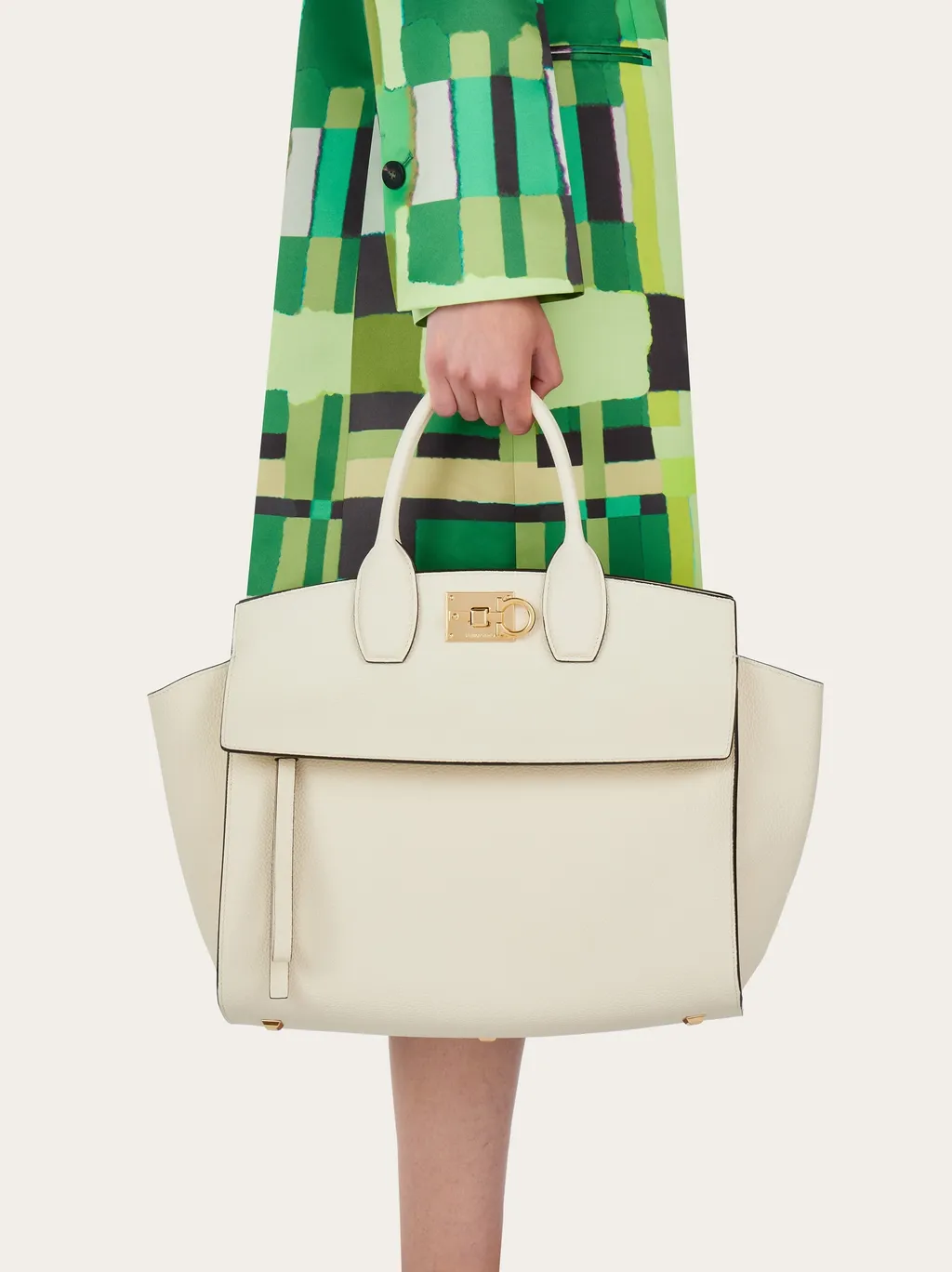 Logo Embroidered Shoulder Bag