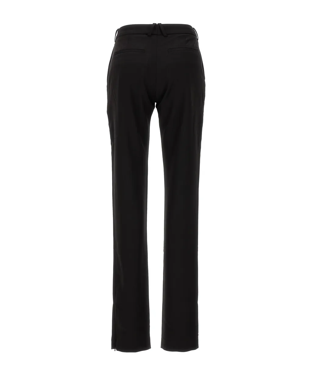 Slim-Cut Belted Trousers