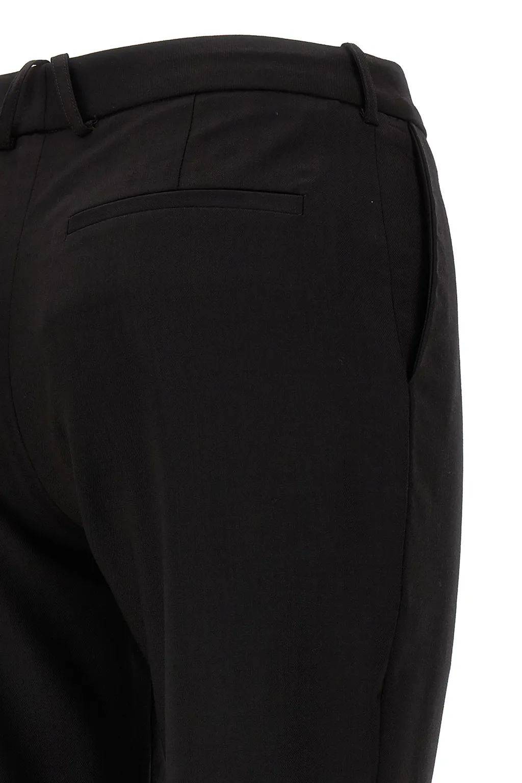 Slim-Cut Belted Trousers