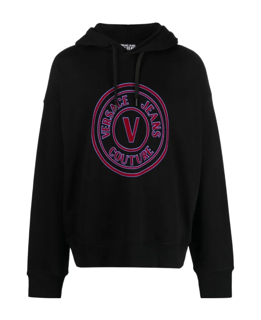 Versace Jeans Couture Logo Printed Drawstring Hoodie