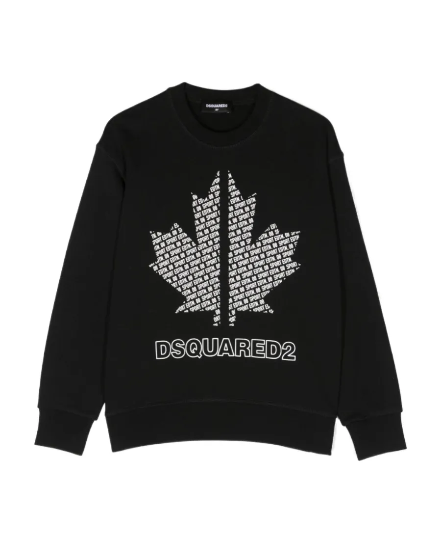 Dsquared2 Kids Logo Printed Crewneck Sweatshirt