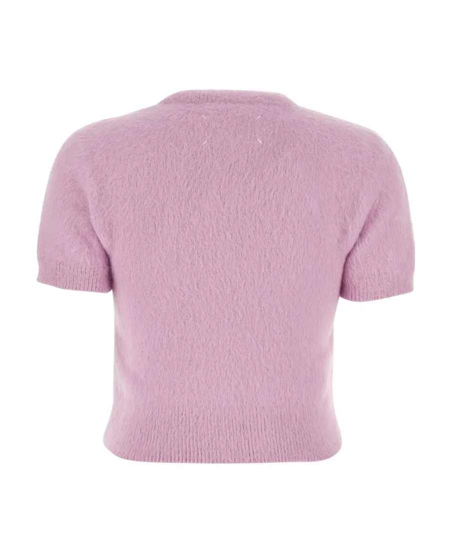 Maison Margiela Cropped Knitted Cardigan
