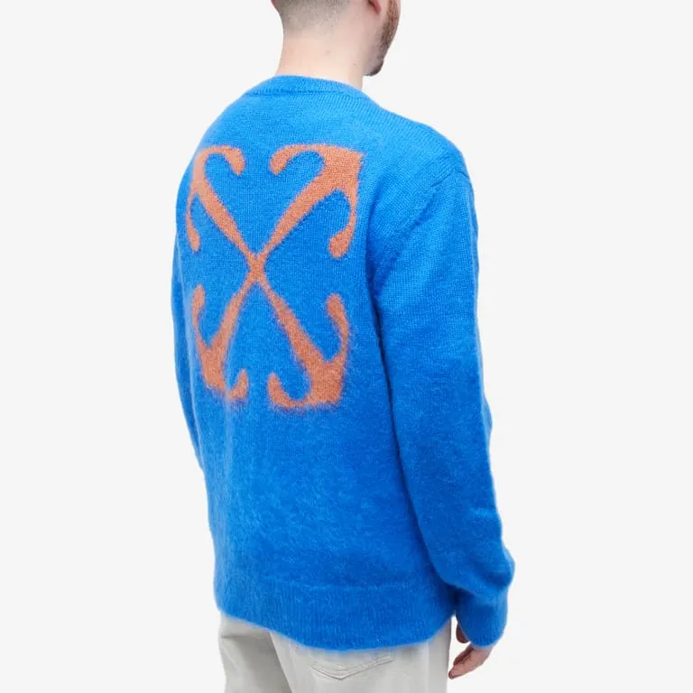 Arrows-Intarsia Crew-Neck Jumper