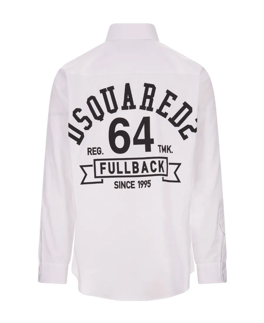 Dsquared2 Logo Printed Long Sleeved Shirt