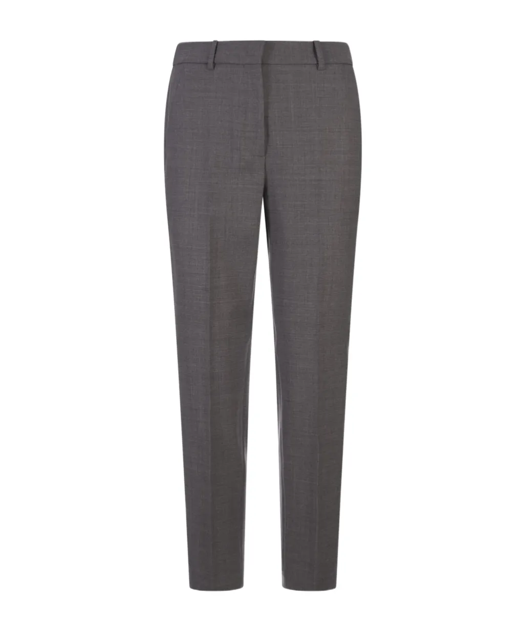 Pressed-Crease Tailored Trousers