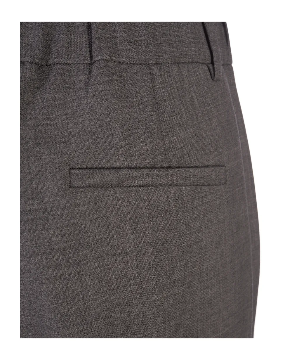 Pressed-Crease Tailored Trousers