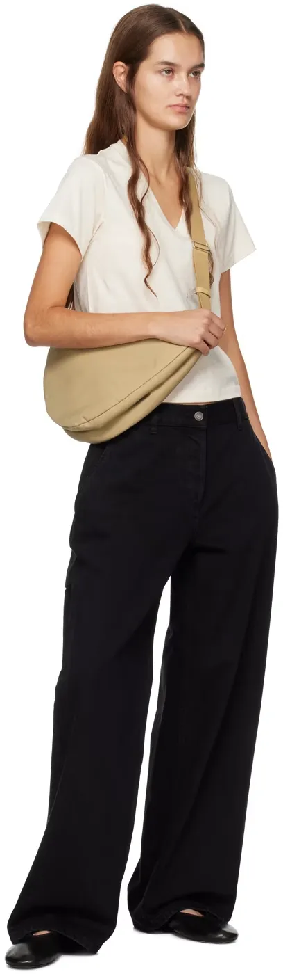 Slouchy Banana Zipper Cross-Body Bag
