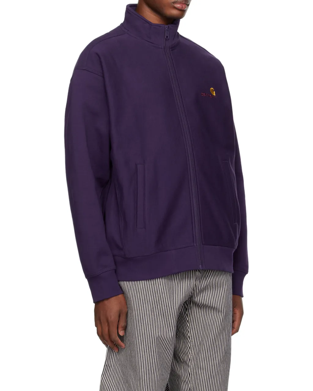 Vertical Collar Zipper Casual Jacket