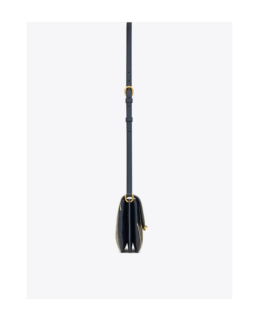 Saint Laurent Le Maillon Striped Satchel Bag