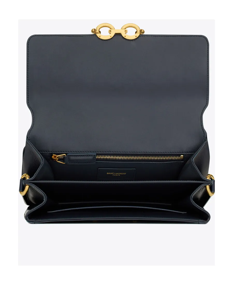 Saint Laurent Le Maillon Striped Satchel Bag