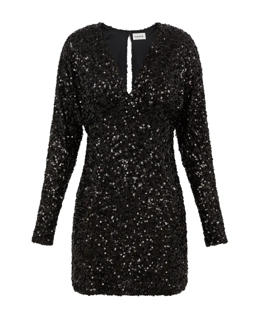 Sequin-Embellished Minidress