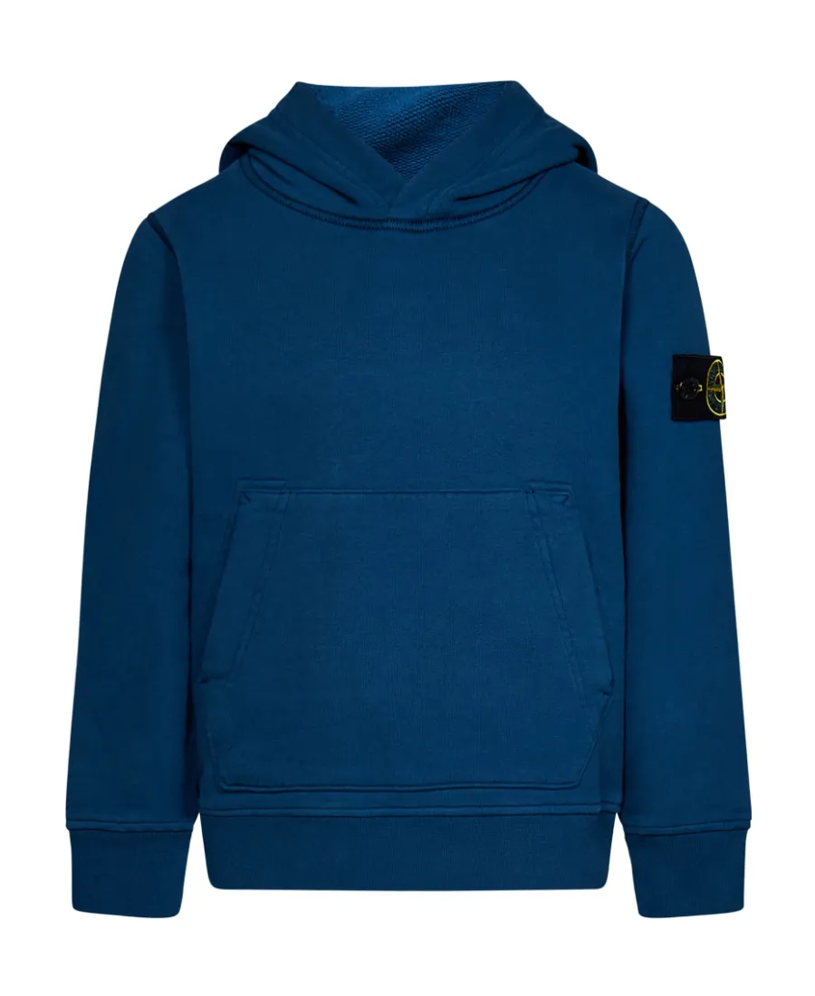 Compass-Motif Cotton Hoodie