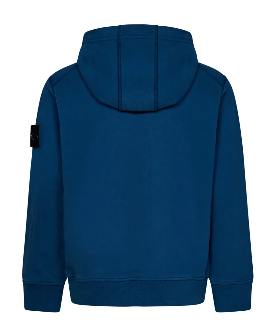 Compass-Motif Cotton Hoodie