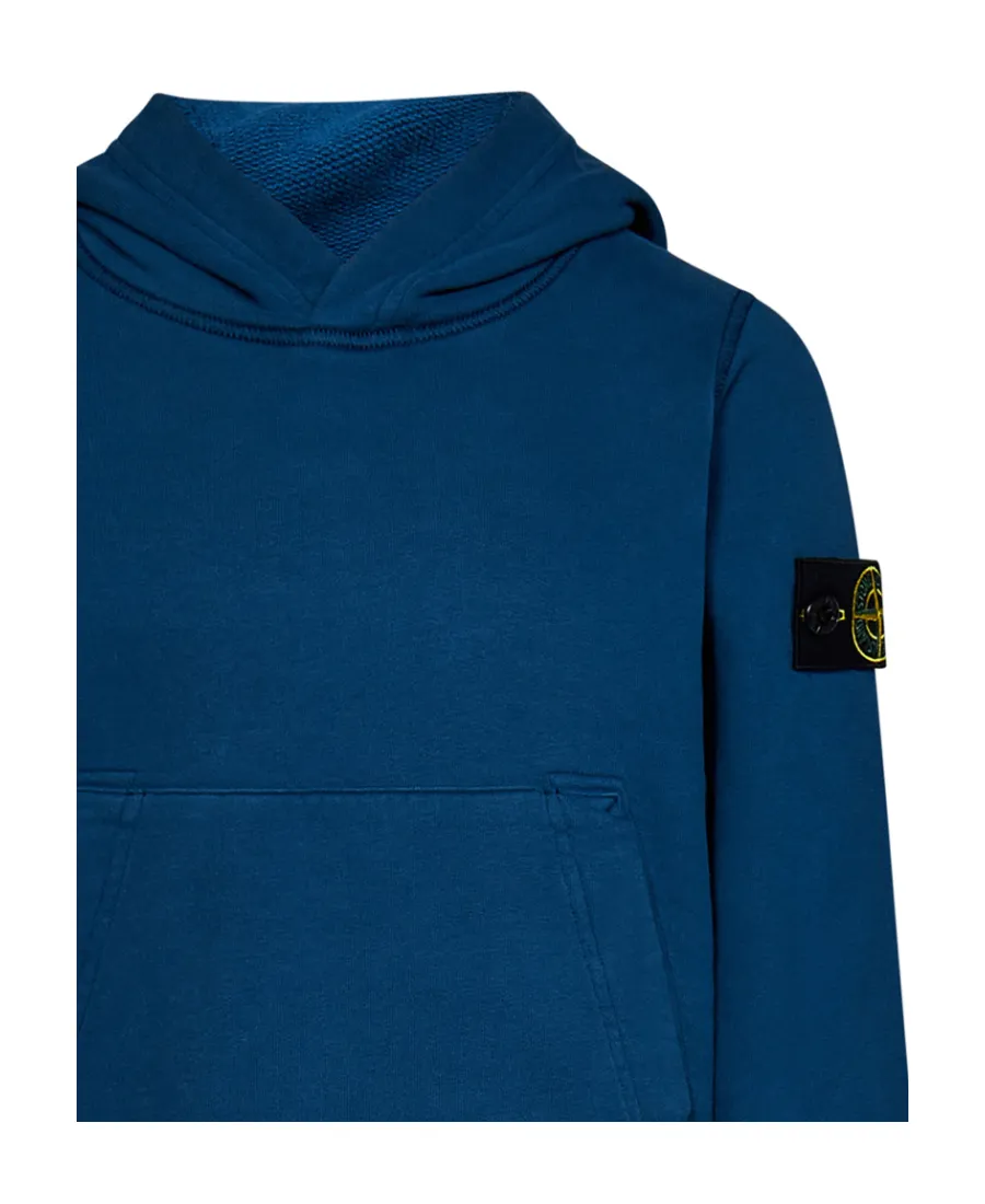 Compass-Motif Cotton Hoodie
