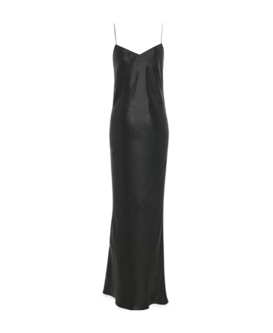 Saint Laurent Cowl Back Long Dress